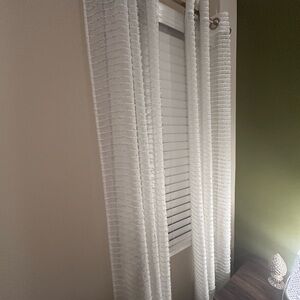 KARL LAGERFELD PARIS Sheer Curtain Panels – Set of 4